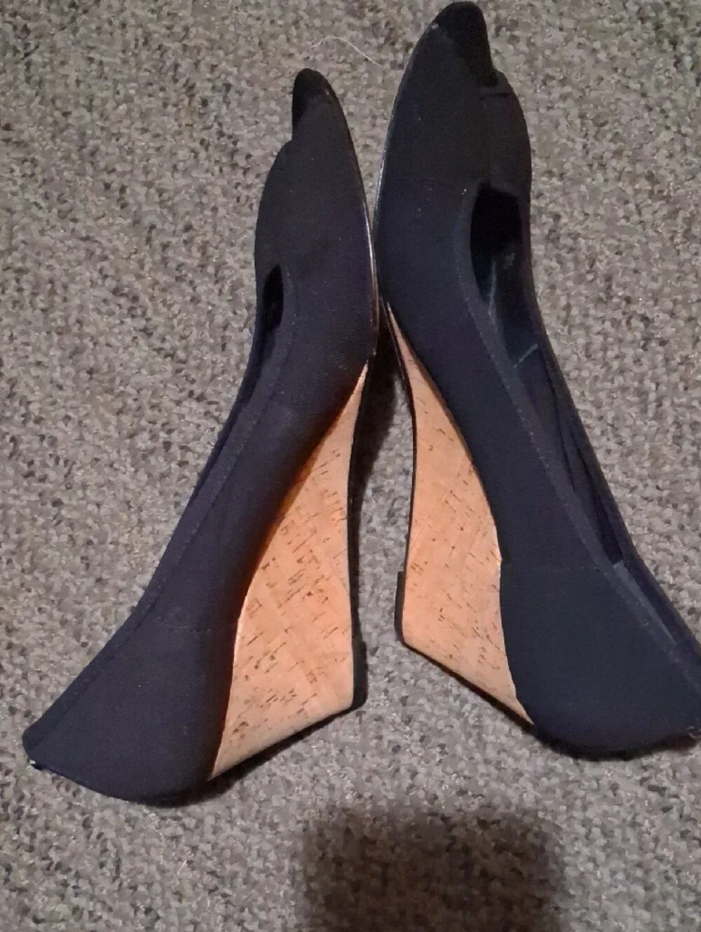 Donald J. Pliner Black Peep-Toe Heels